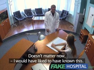 FakeHospital scorching hook-up with therapist and nurse in patient waiting bedroom