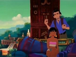 Fuckfest vignette in Disney video the Road to El Dorado prominent cartoons