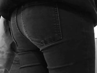 Taut denim on my girlfriend