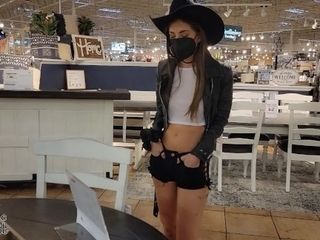'Husband made me wear a sheer top and little cut-offs to the furniture store'