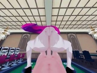 'Jessie from squad Rocket gets boinked in a casino - point of view Pokemon manga porn.'