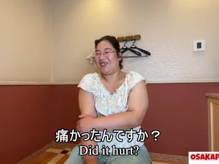 '田舎臭の83キロデブ眼鏡に中出し　ぽっちゃりブチャイクの私が出演していいんですか？　35歳　パイズリ