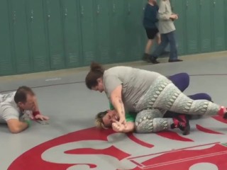 Moms wrestling