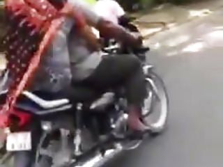 Punjabi aunty whacking big handjob essentially bike